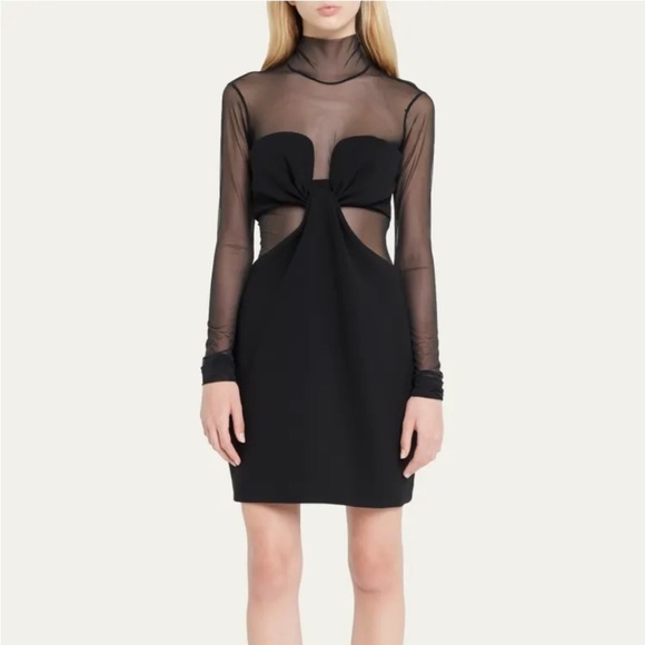 A.L.C. Dresses & Skirts - Nwt | A.L.C. Rita High Neck Mesh Mini Bodycon Dress